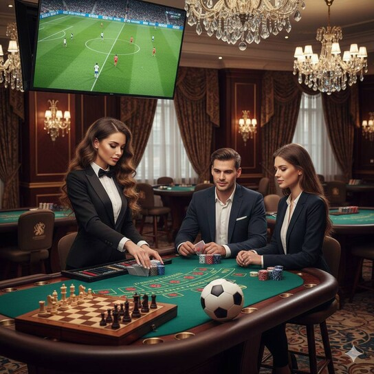 虎牙棋牌竞技场景